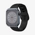 ACS05458 - Apple Watch Ultra (Apple Watch (49mm)) Case Thin Fit in black showing the front